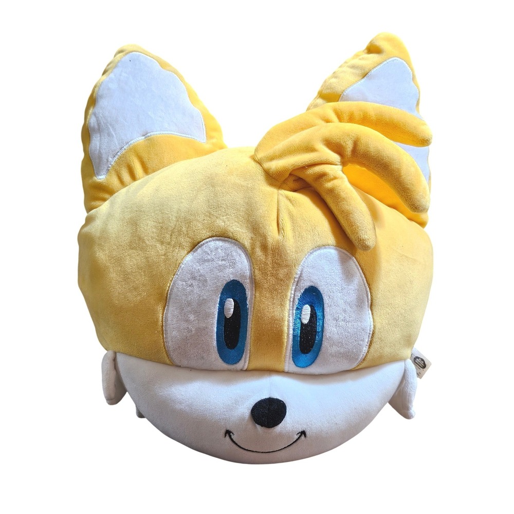 Tomy Sonic the Hedgehog Tails Club Mocchi Mocchi Plush 12in Yellow Squishy T1280